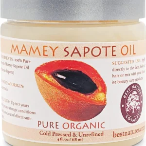 Mamey Sapote Oil Organic – revitalize dry skin and hair with deep moisture and frizz control. For curly, wavy hairs. 5 fl oz