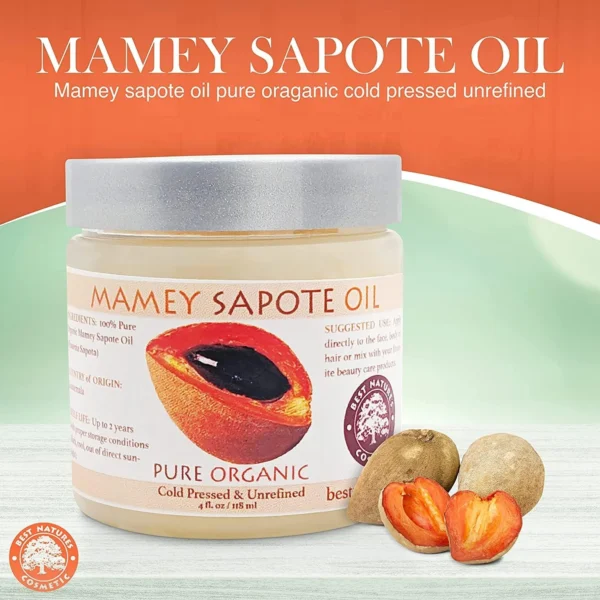 Mamey Sapote Oil Organic – revitalize dry skin and hair with deep moisture and frizz control. For curly, wavy hairs. 5 fl oz - Image 6