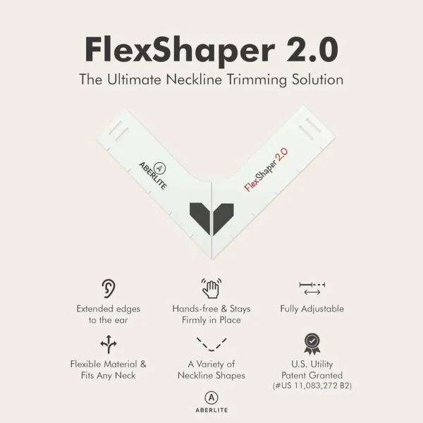 Aberlite Beard Shaping Tool – FlexShaper Neckline Shaper - Image 2